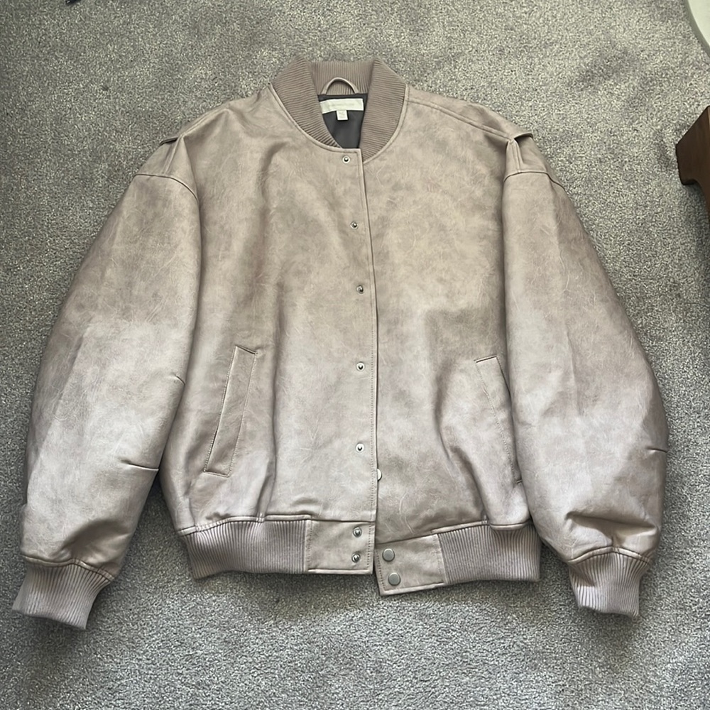 Tan Bomber Jacket